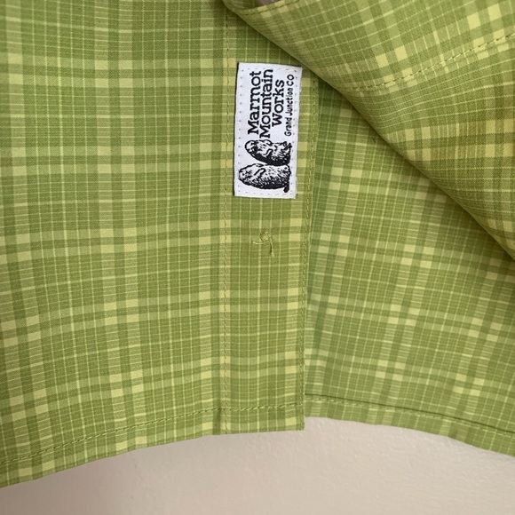 Marmot mountain works Eldridge classic short sleeve button up shirt gorpcore - Picture 5 of 8